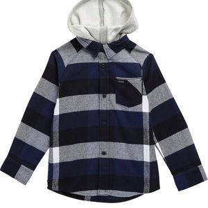 Hurley’s Fleece Hooded check print Shacklet. Size 4